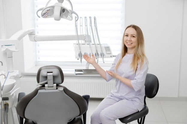 Dentist discussing cosmetic dentistry options with a patient in Markham